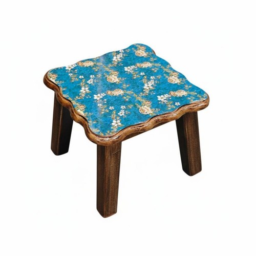 Wooden low stool space - space, saving