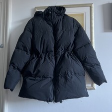 Cos Ladies Down Puffer Coat Jacket Charcoal  Size XS