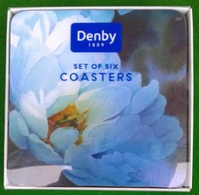 DENBY SET OF 6 BLUE FLORAL