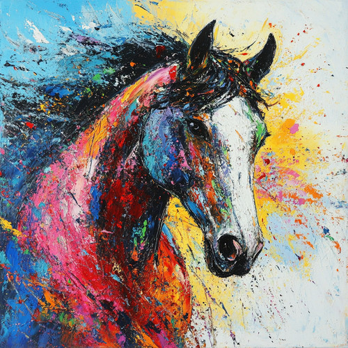 Abstract horse stallion equine - abstract,