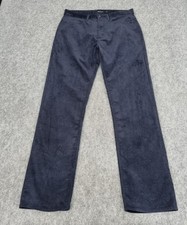 Rohan Trousers Mens 34L Navy Torres Stretch Pants Needlecord Cords UPF Sun