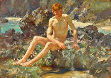 Henry Scott Tuke   Nude On The