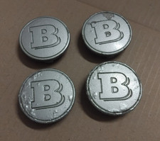 Genuine Smart Brabus Metal Alloy Wheel Centre Caps x 4 - Used