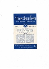 1954/55 Shrewsbury Town v