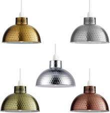 Retro Dome Metal Ceiling Light Shade Pendant Kitchen Lampshade LED Bulb