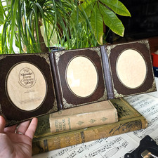 Vintage folding photo frame