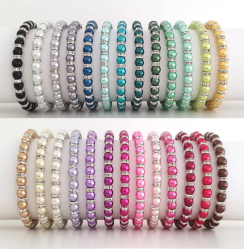 Glass pearl silver - glass, &
