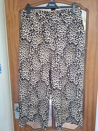 Ladies leopard print wide leg - ladies,