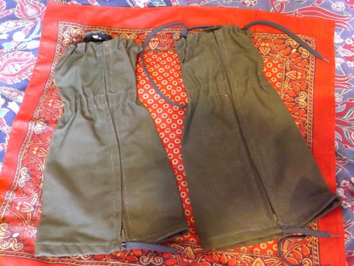 Vintage unused canvas gaiters - vintage,