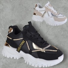 WOMENS LADIES DIAMANTE CHUNKY