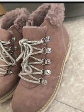 Girls Boots pink suede feel