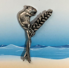 Field Mouse On Corn Silver