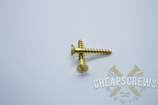 Solid Brass Screw Slotted