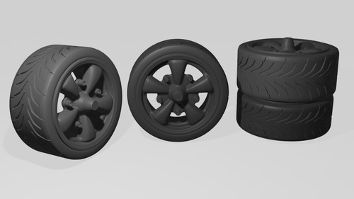 Empi wheels tires - 1/24,