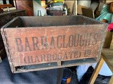 Vintage Barracloughs Harrogate Wooden Mineral  Water Beer Bottle Crate  Codd
