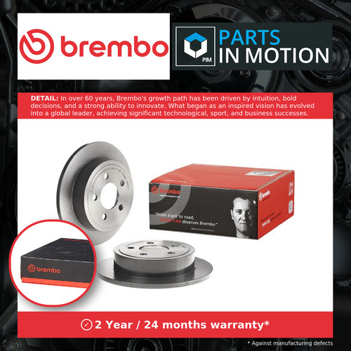 Brake discs pair solid - 2x,