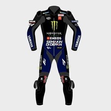 New Men's 1PC Racing Leather Motorcycle Suit MotoGP Motorbike Biker Gear