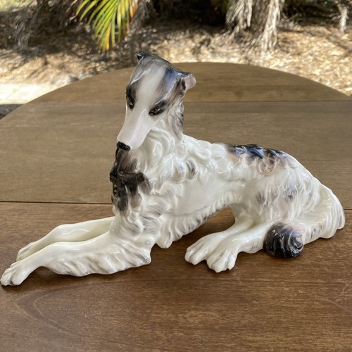 Wedgewood porcelain borzoi - porcelain, 11"