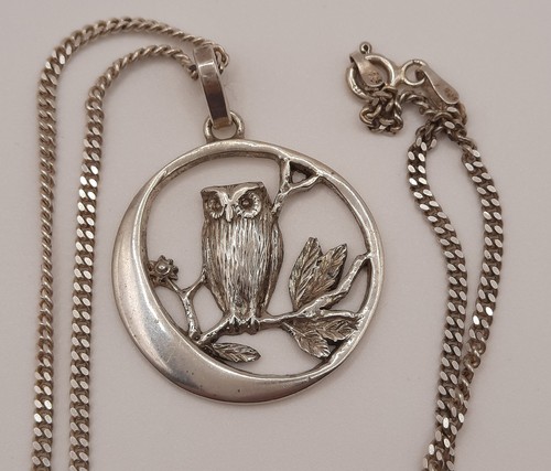 Vintage sterling silver owl - vintage,