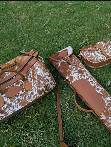 Cowhide print leather - print,