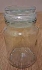 New Empty Air Tight Clear Glass Coffee Tea Jam Sweets Sudar Storage Jar With Lid