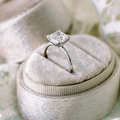Diamond ring wedding gold lab - ring,
