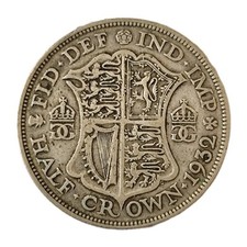 1932 George V Silver Half-Crown VF Condition £12.49 (CR1015)