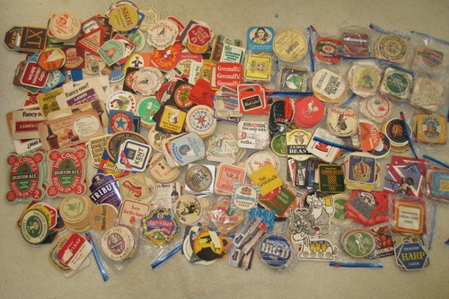 Rare vintage beer mats - rare,