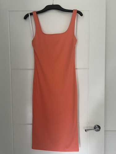 Primark orange bodycon dress - primark,