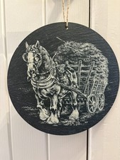 Large Circular slate Wall