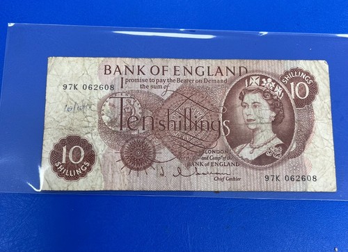 Bank england ten shilling - england,