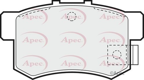 Apec rear brake - apec, pad
