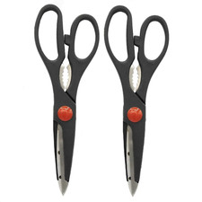 2x Kitchen Scissors Stainless Steel Household Office Set Shears Soft Grip