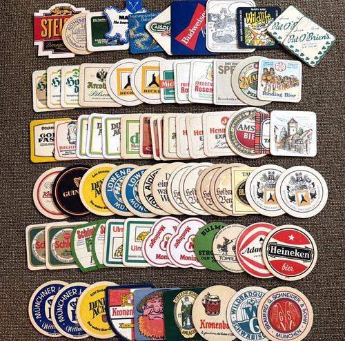 Vtg german beer coasters - vtg,
