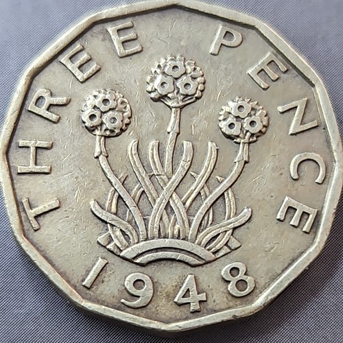 1948 three pence british - 1948,