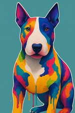 English Bull Terrier Art Dog