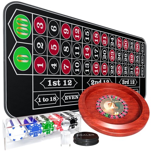 Black adult roulette wheel - black,
