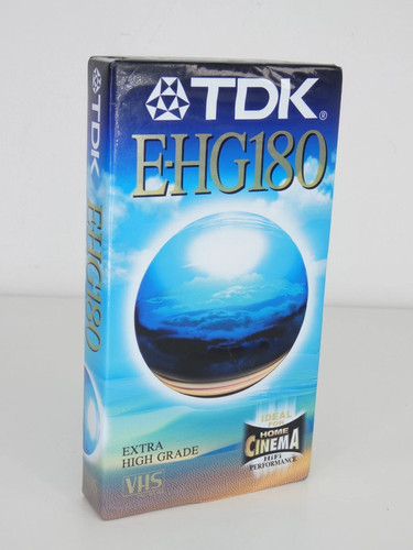 Tdk vhs video tape - vhs, ehg180