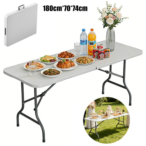 6ft folding table trestle - folding,