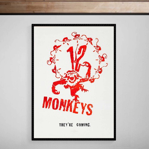 Monkeys 1995 poster giclée - 12,