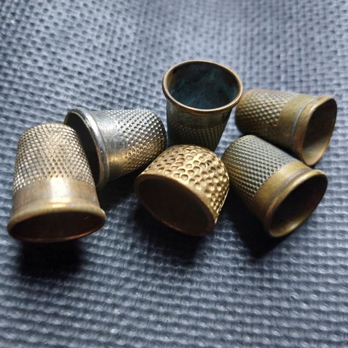 Vintage thimbles various and - vintage, 5