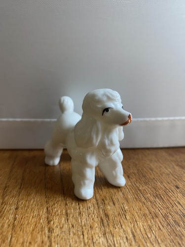 Vintage bone china poodle - china,