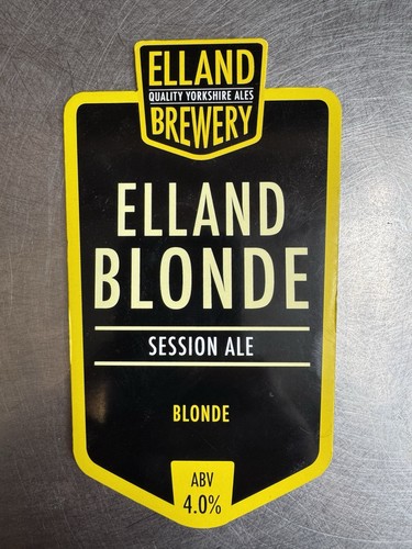Elland brewery cask beer pump - brewery,