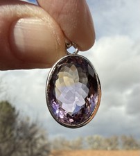 Sterling Silver Oval Faceted