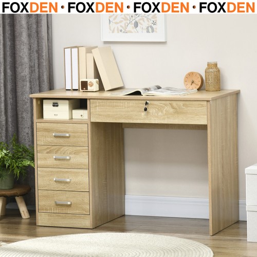 Computer desk lockable - desk, drawer