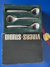Viners Studio Set of 6 Teaspoons – Vintage Textured Stainless Steel in Box