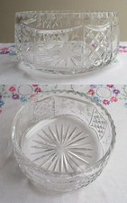 VINTAGE LEAD CRYSTAL CLEAR CUT