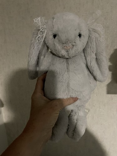 Jellycat medium silver bashful - medium,