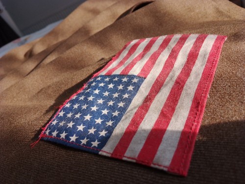 Wwii shoulder flag repro - u.s,