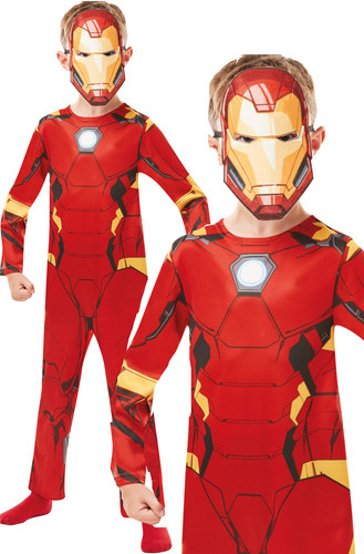 Iron man boys costume deluxe - iron,